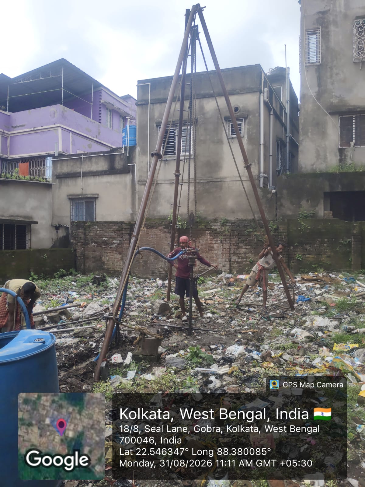 SUB - SOIL INVESTIGATION WORK FOR THE PROPOSED CONSTRUCTION OF (G+3) STORIED BUILDING AT PREMISES NO.-17E, MAHENDRA ROY LANE, WARD NO-59, P.S.- TOPSIA, KOLKATA - 700046, UNDER KOLKATA MUNICIPAL CORPORATION.